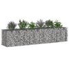 vidaXL Gabion emelt &aacute;gy 2 pcs Ez&uuml;st 260 x 60 x 55 cm Horganyzott ac&eacute;l