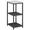 vidaXL Konyhai polcrendszer HATTEM Fekete 40 x 50 x 92 cm Ac&eacute;l