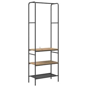 vidaXL Ruhafog&oacute; polcokkal Artisan t&ouml;lgy 60 x 30 x 171 cm Faanyag