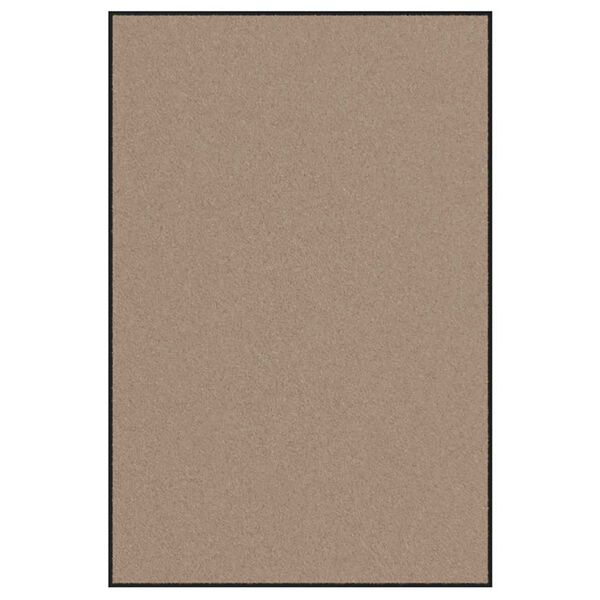 vidaXL Ajtószőnyeg Beige és fekete 120 x 180 cm Polipropilén és vinil