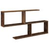 vidaXL Falpolc Antik Fa 100 x 12 x 50,5 cm Szerelt Fa