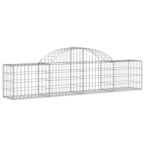vidaXL 8 db &iacute;ves horganyzott vas gabion kos&aacute;r 200x30x40/60 cm