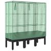 vidaXL rattan megjelen&eacute;sű magas&aacute;gy&aacute;s melegh&aacute;ztakar&oacute;val 120x40x140 cm