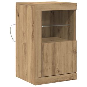 vidaXL LED t&aacute;lal&oacute; 41 x 37 x 67 cm Szerelt Fa Artisan t&ouml;lgy
