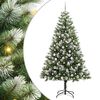 vidaXL Műanyag Hajtogat&oacute;s Kar&aacute;csonyfa Havas Designnal 300 LED