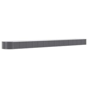 vidaXL antracitsz&uuml;rke horganyzott ac&eacute;l kerti magas&aacute;gy&aacute;s 620x80x36 cm