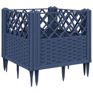 vidaXL k&eacute;ksz&uuml;rke PP kerti vir&aacute;gl&aacute;da c&ouml;vekekkel 43,5 x 43,5 x 43,5 cm