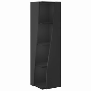 vidaXL Sarokszekr&eacute;ny 27,5x27x102cm Szerelt Fa Fekete