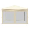 vidaXL krémszínű összecsukható rendezvénysátor oldalfalakkal 3 x 3 m