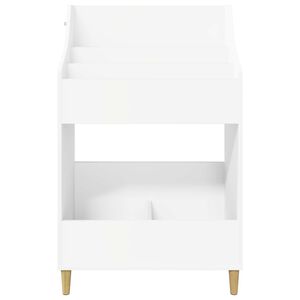 vidaXL M&eacute;dia Polcok Feh&eacute;r 70,5 x 46 x 112 cm Szerelt Fa