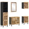 vidaXL F&uuml;rdőszobai Szekr&eacute;ny Szett 5 db Term&eacute;szetes 38 x 33 x 160 cm