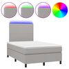 vidaXL vil&aacute;gossz&uuml;rke sz&ouml;vet rug&oacute;s &eacute;s LED-es &aacute;gy matraccal 120 x 200 cm