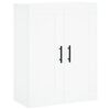 vidaXL feh&eacute;r szerelt fa magasszekr&eacute;ny 69,5 x 34 x 180 cm