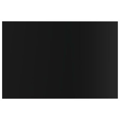 vidaXL 8 db magasfényű fekete forgácslap könyvespolc 60 x 40 x 1,5 cm