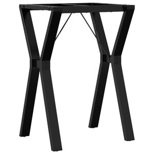 vidaXL ac&eacute;l &eacute;tkezőasztall&aacute;bak Y-alak&uacute; v&aacute;zzal 50 x 40 x 73 cm