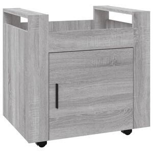 vidaXL sz&uuml;rke sonoma szerelt fa asztal-kocsi 60 x 45 x 60 cm