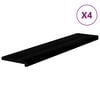 vidaXL l&eacute;pcsőfokok 4 db barna-fekete 120x25x2 cm t&ouml;m&ouml;r fa t&ouml;lgyfa