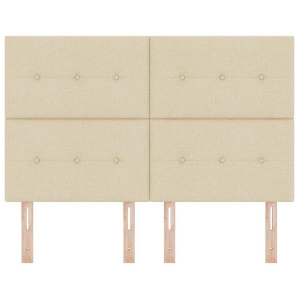 vidaXL Fejt&aacute;mla fejt&aacute;ml&aacute;val Kr&eacute;m 160 cm Műbőr