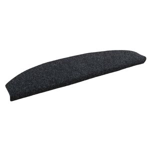 vidaXL &Ouml;ntapad&oacute;s l&eacute;pcsőszőnyegek 15 pcs Fekete 80 x 24,5 x 3,5 cm