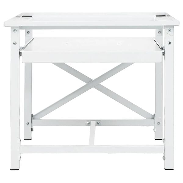 vidaXL feh&eacute;r mos&oacute;g&eacute;ptart&oacute; &aacute;llv&aacute;ny kih&uacute;zhat&oacute; polccal