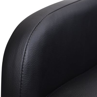 vidaXL fekete összecsukható műbőr fotel