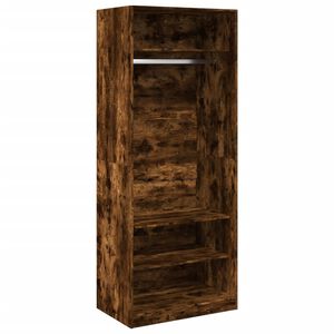 vidaXL f&uuml;st&ouml;s t&ouml;lgy sz&iacute;nű szerelt fa ruh&aacute;sszekr&eacute;ny 80 x 50 x 200 cm