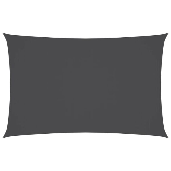 vidaXL antracitsz&uuml;rke t&eacute;glalap alak&uacute; oxford-sz&ouml;vet napvitorla 5 x 8 m