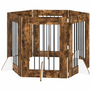 vidaXL Kutyaker&iacute;t&eacute;s &aacute;llv&aacute;nyokkal 6 pcs F&uuml;st&ouml;s T&ouml;lgy 60 x 80 cm