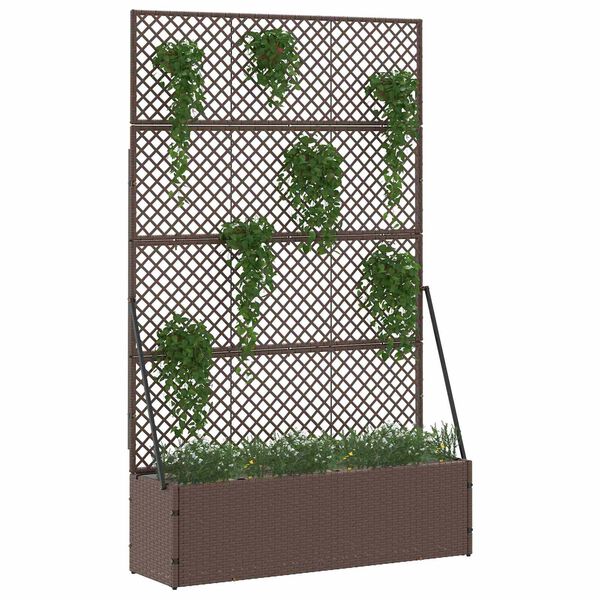 vidaXL Kerti cser&eacute;p Barna 105 x 30 x 170 cm F&eacute;m