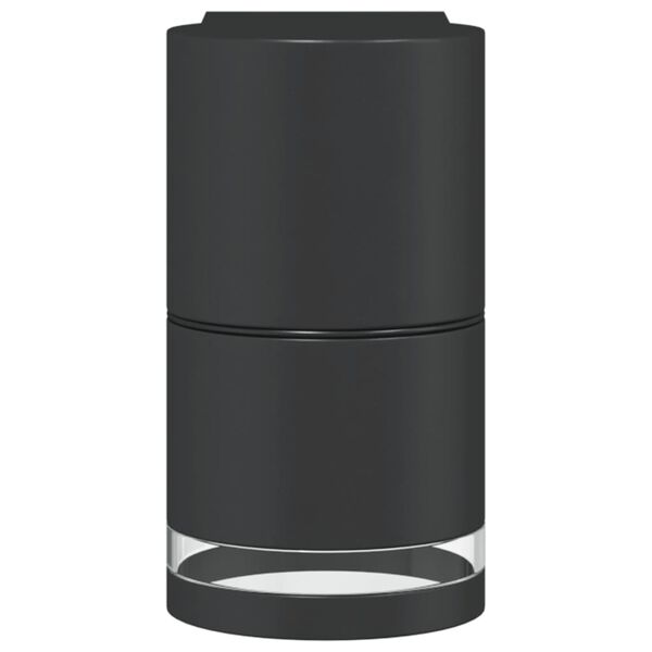 vidaXL 2 db fekete &ouml;nt&ouml;tt alum&iacute;nium k&uuml;lt&eacute;ri falil&aacute;mpa