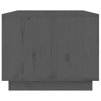 vidaXL szürke tömör fenyőfa dohányzóasztal 80 x 50 x 40 cm