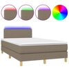 vidaXL t&oacute;psz&iacute;nű sz&ouml;vet rug&oacute;s &eacute;s LED-es &aacute;gy matraccal 120x190cm