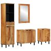 vidaXL F&uuml;rdőszobai Szekr&eacute;ny Szett 4 db Term&eacute;szetes 38 x 33 x 160 cm