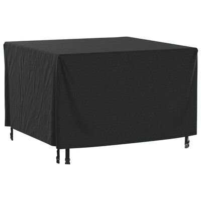 vidaXL fekete 420D vízálló kerti bútorhuzat 113x113x73 cm