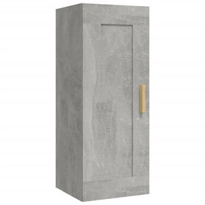 vidaXL betonsz&uuml;rke szerelt fa faliszekr&eacute;ny 35 x 34 x 90 cm