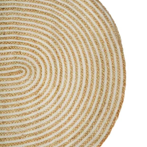 vidaXL Szőnyeg Term&eacute;szetes &eacute;s Feh&eacute;r 100 x 152 cm Juta