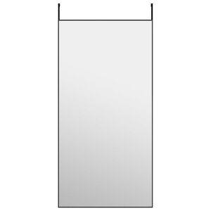vidaXL fekete &uuml;veg &eacute;s alum&iacute;nium ajt&oacute;t&uuml;k&ouml;r 50x100 cm