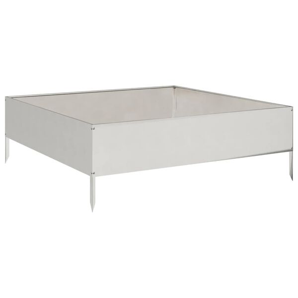 vidaXL rozsdamentes ac&eacute;l kerti magas&aacute;gy&aacute;s 100 x 100 x 33,5 cm