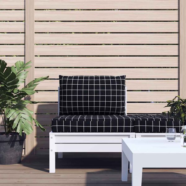 vidaXL 2 db fekete kock&aacute;s oxford sz&ouml;vet raklapp&aacute;rna