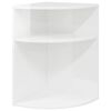 vidaXL V&eacute;gasztal Magas F&eacute;nyű Feh&eacute;r 39,7 x 39,7 x 60 cm Faanyag