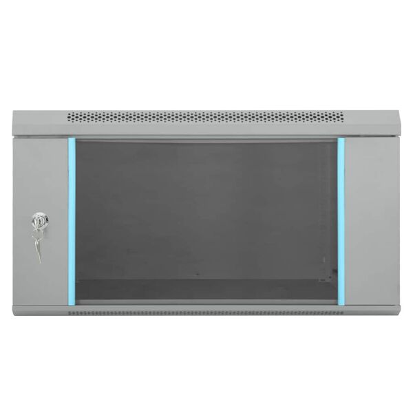 vidaXL H&aacute;l&oacute;zati szekr&eacute;ny t&aacute;rol&oacute;val Sz&uuml;rke 60 x 60 x 35 cm Ac&eacute;l