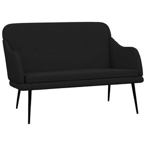 vidaXL fekete sz&ouml;vetpad 110 x 76 x 80 cm