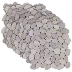 vidaXL Kavics csempe T&oacute;psz&iacute;nű 30 x 30 cm Foly&oacute; Kavics