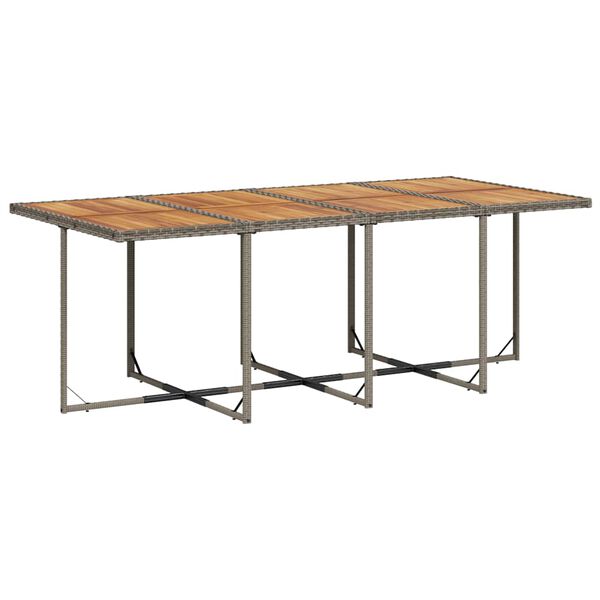 vidaXL 13 r&eacute;szes sz&uuml;rke polyrattan kerti &uuml;lőgarnit&uacute;ra p&aacute;rn&aacute;kkal