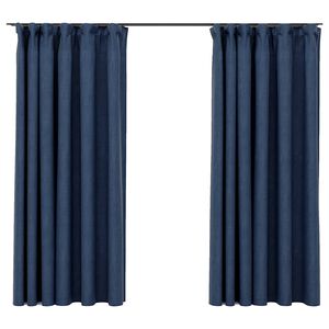 vidaXL 2 db k&eacute;k v&aacute;szonhat&aacute;s&uacute; s&ouml;t&eacute;t&iacute;tőf&uuml;gg&ouml;ny kamp&oacute;kkal 140 x 175 cm