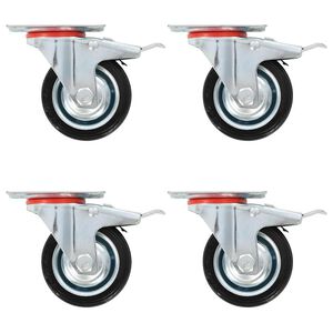 vidaXL 4 db &ouml;nbe&aacute;ll&oacute; g&ouml;rgő dupla f&eacute;kkel 75 mm