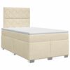 vidaXL Boxspring &aacute;gy matraccal Kr&eacute;msz&iacute;nű 120 x 200 cm Sz&ouml;vet