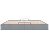 vidaXL Ottomán világosszürke szövet ágykeret matrac nélkül 160 x 200cm