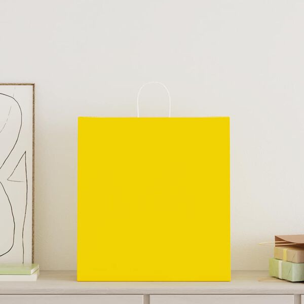 vidaXL 250 db s&aacute;rga pap&iacute;rzacsk&oacute;k foganty&uacute;kkal 45x17x48 cm