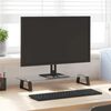 vidaXL fekete edzett &uuml;veg &eacute;s f&eacute;m monitor&aacute;llv&aacute;ny 60 x 20 x 8 cm